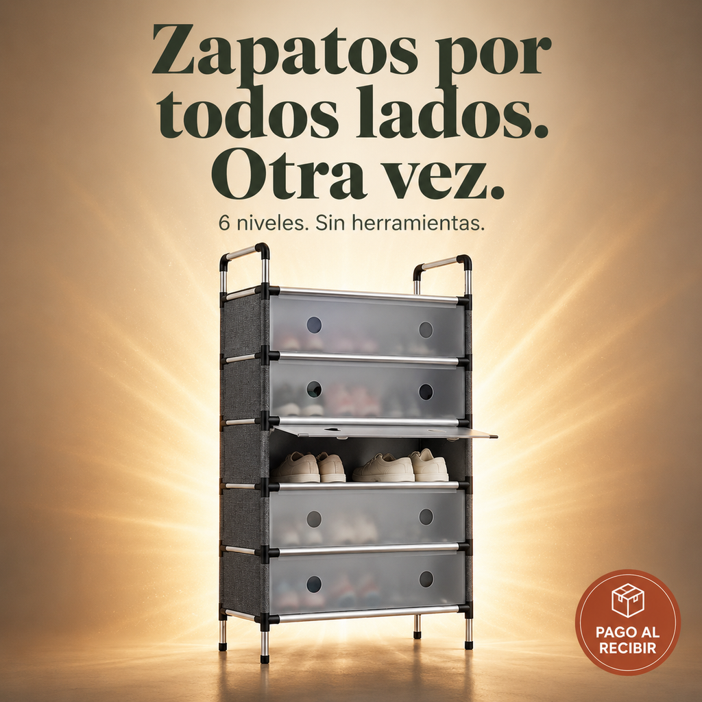 Zapatero CON TAPA 6 niveles - 1924314 — vista 1