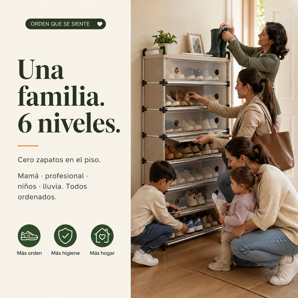 Zapatero CON TAPA 6 niveles - 1924314 — vista 5